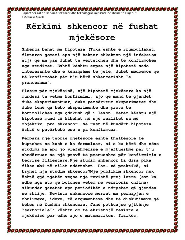 artikull shkencor